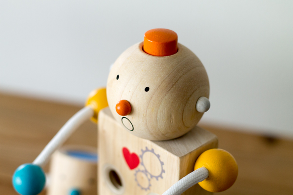 四角顔のビルドロボット