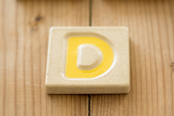 アルファベット「D」タイル